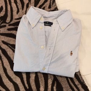 Ralph Lauren Women’s Blouse in Periwinkle Stripe